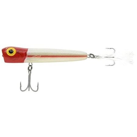 Storm Rattlin' Saltwater Chug Bug Topwater Popper, 3 14 38 Oz, Red Head, Floating CBS081375